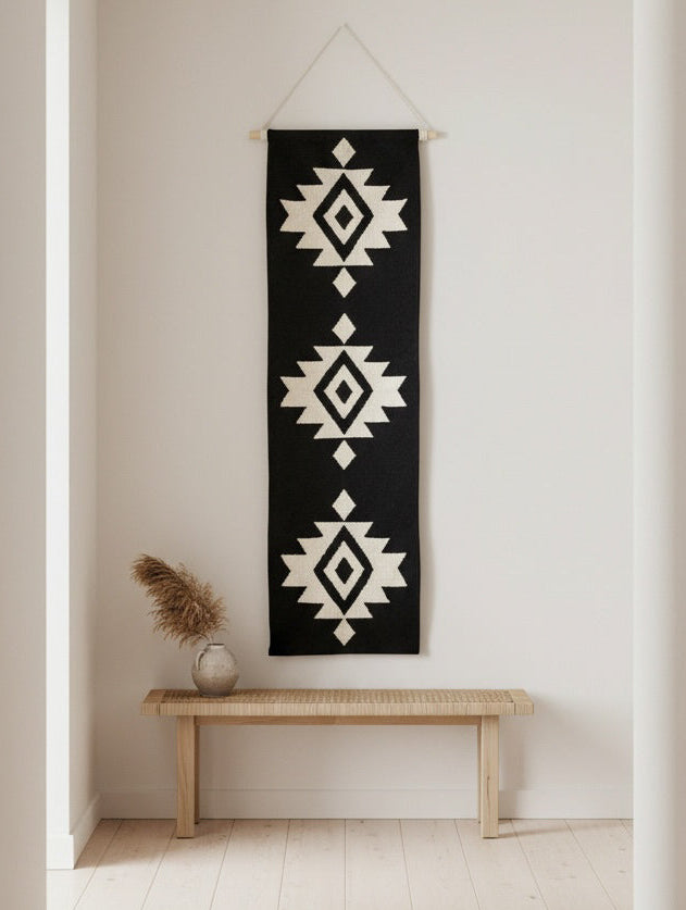 Black Bella Handwoven Wall Hanging