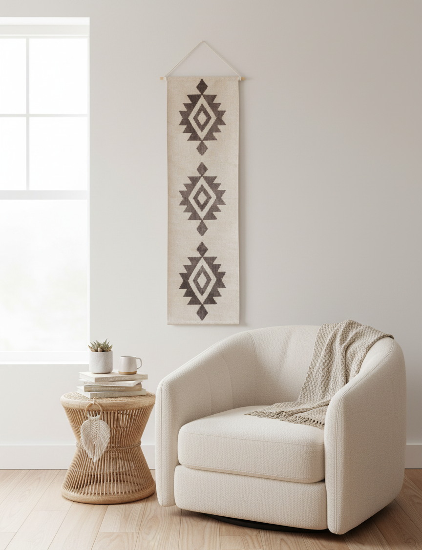 Bella Cream Handwoven Wall Hanging