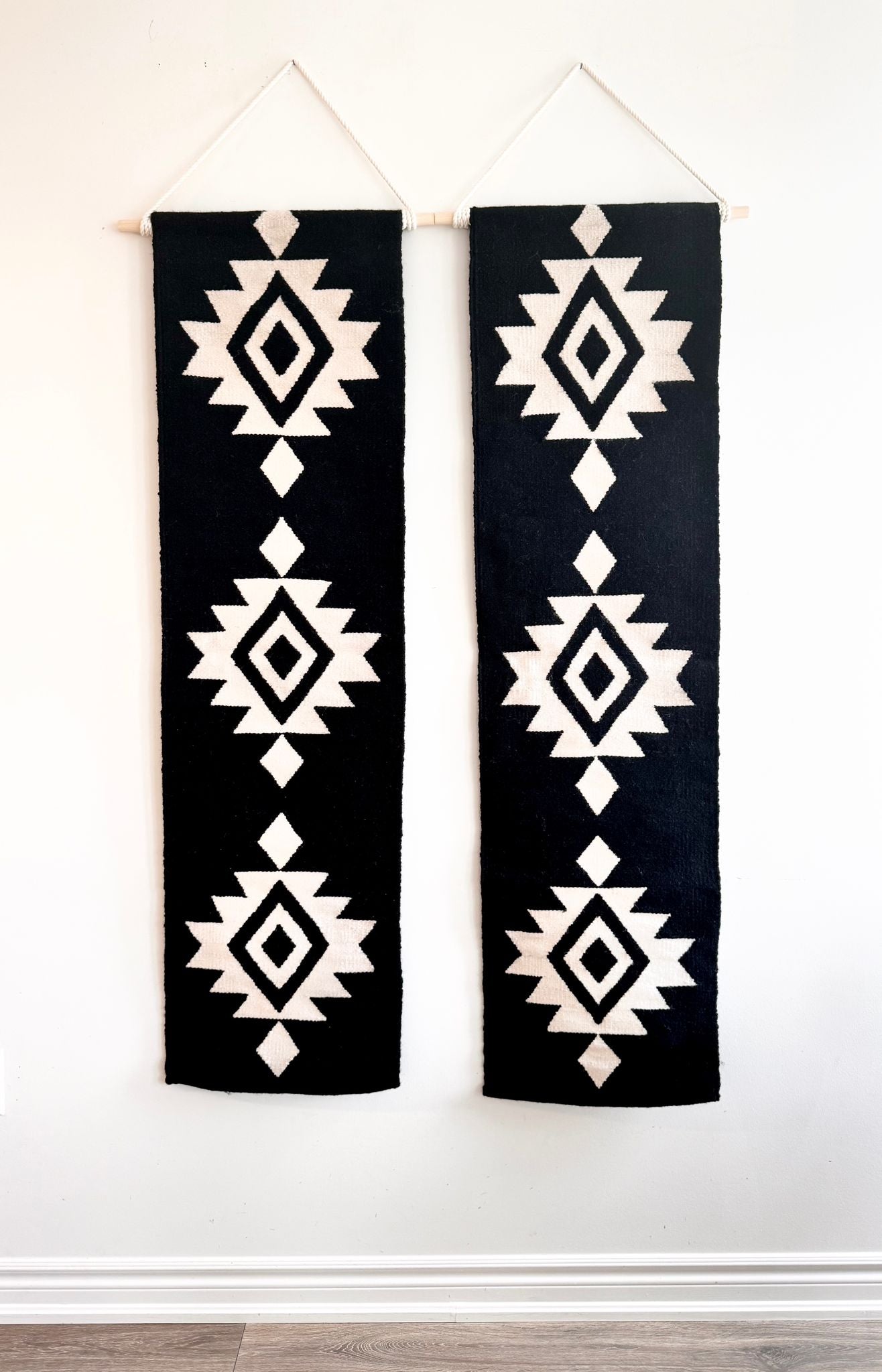 Black Bella Handwoven Wall Hanging Tapestry