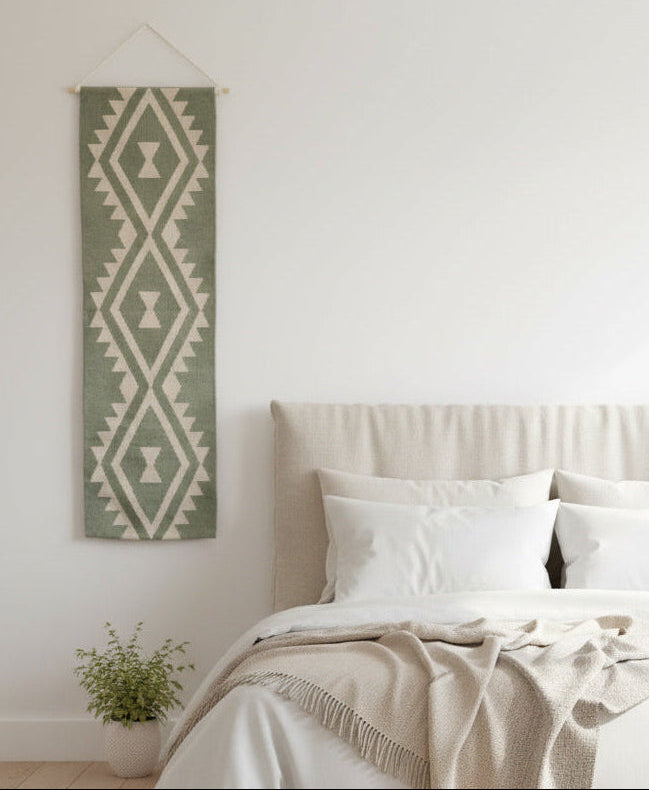 Femi Sage Handwoven Wall Hanging
