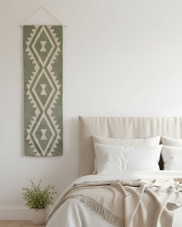 Femi Sage Handwoven Wall Hanging