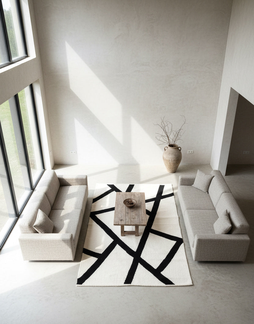 Kamilia Black & Cream Rug