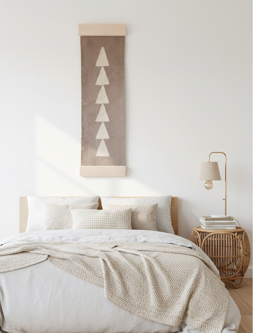Luma Minimalist Taupe Wall Hanging