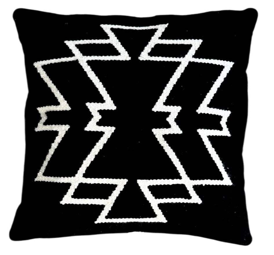 Luxe Black throw Pillow