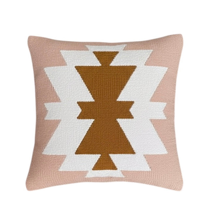 Passion Pink & Mustard Throw Pillow