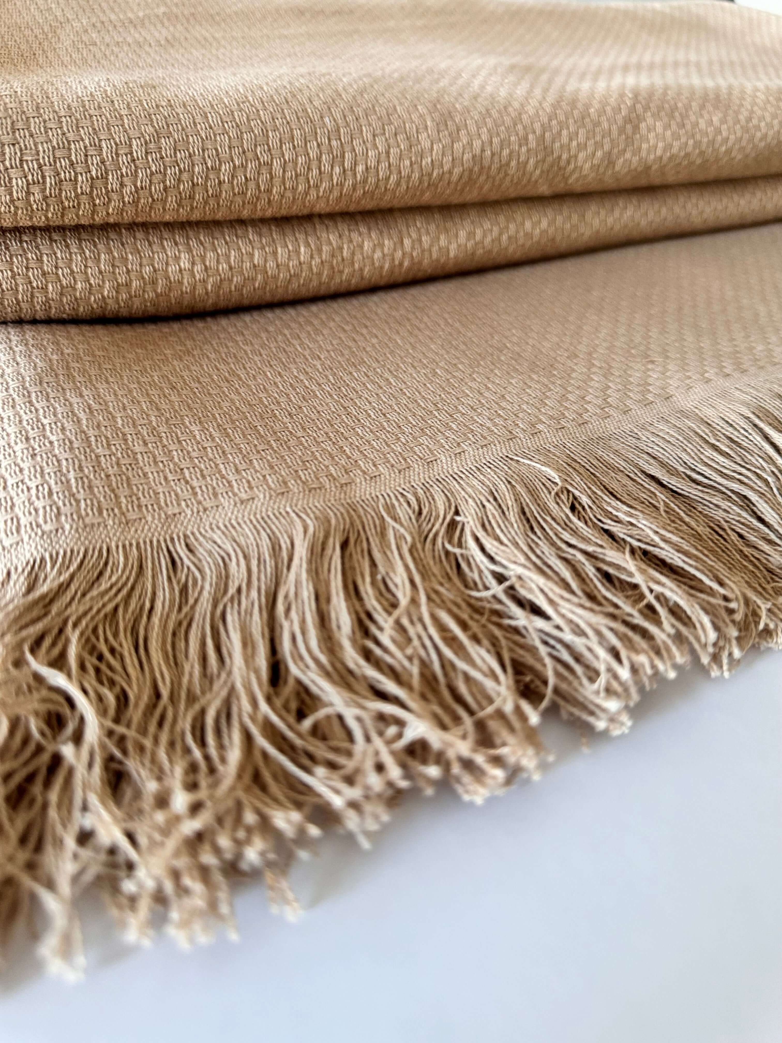 Close-up of the Sophy Egyptian Cotton Bed Cover