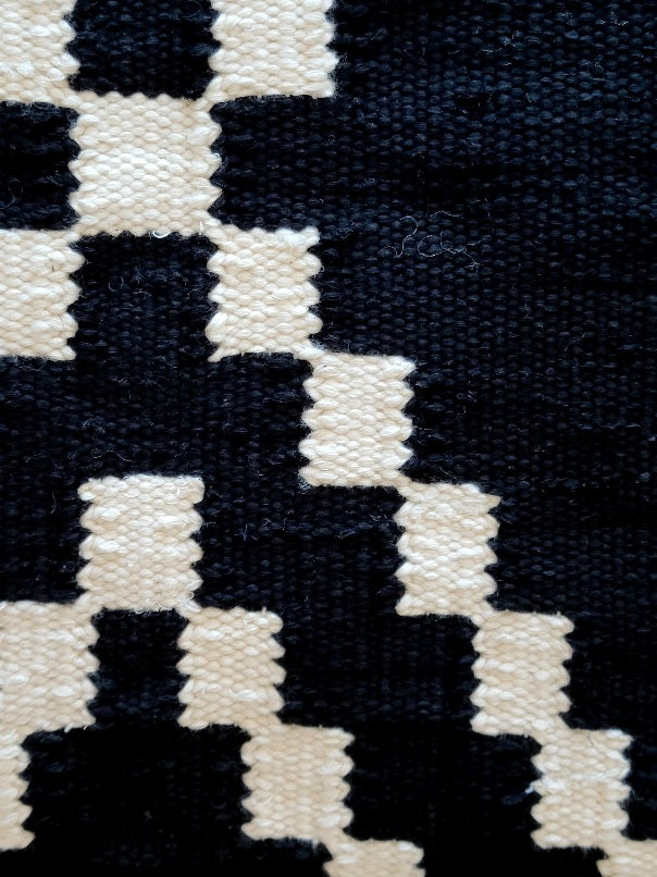 black cotton pillow cover