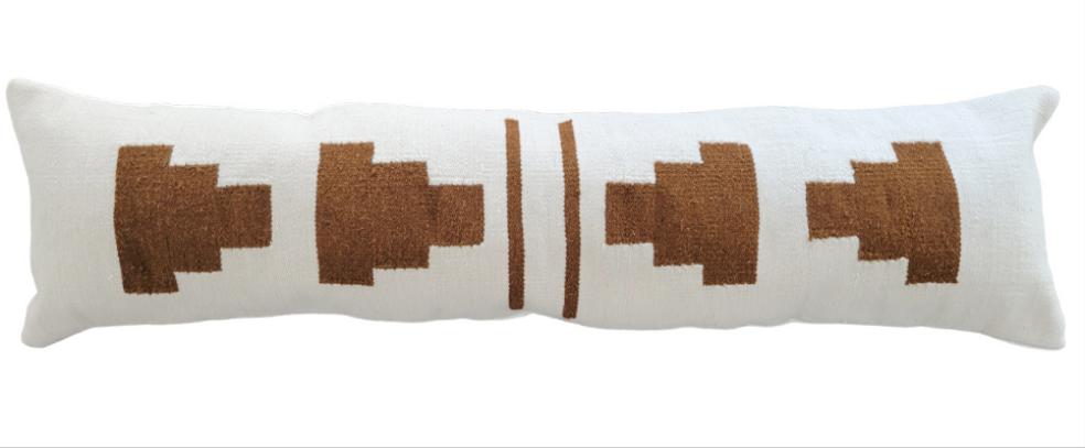 rustic long lumbar pillow