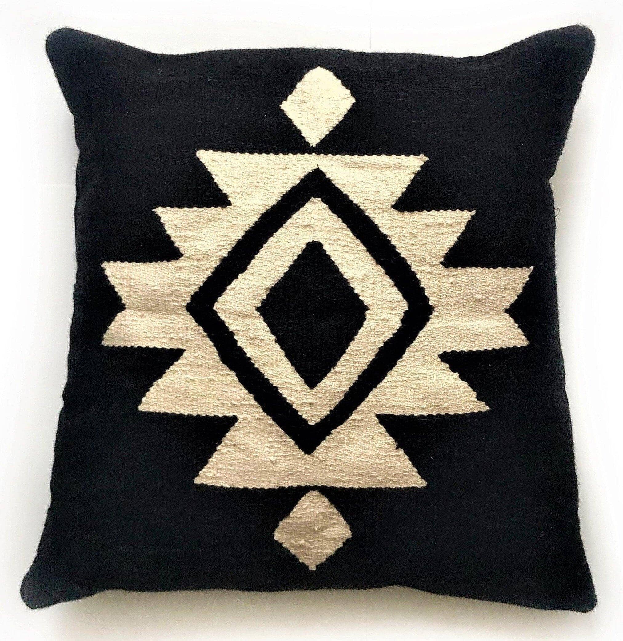 Black Throw Pillow