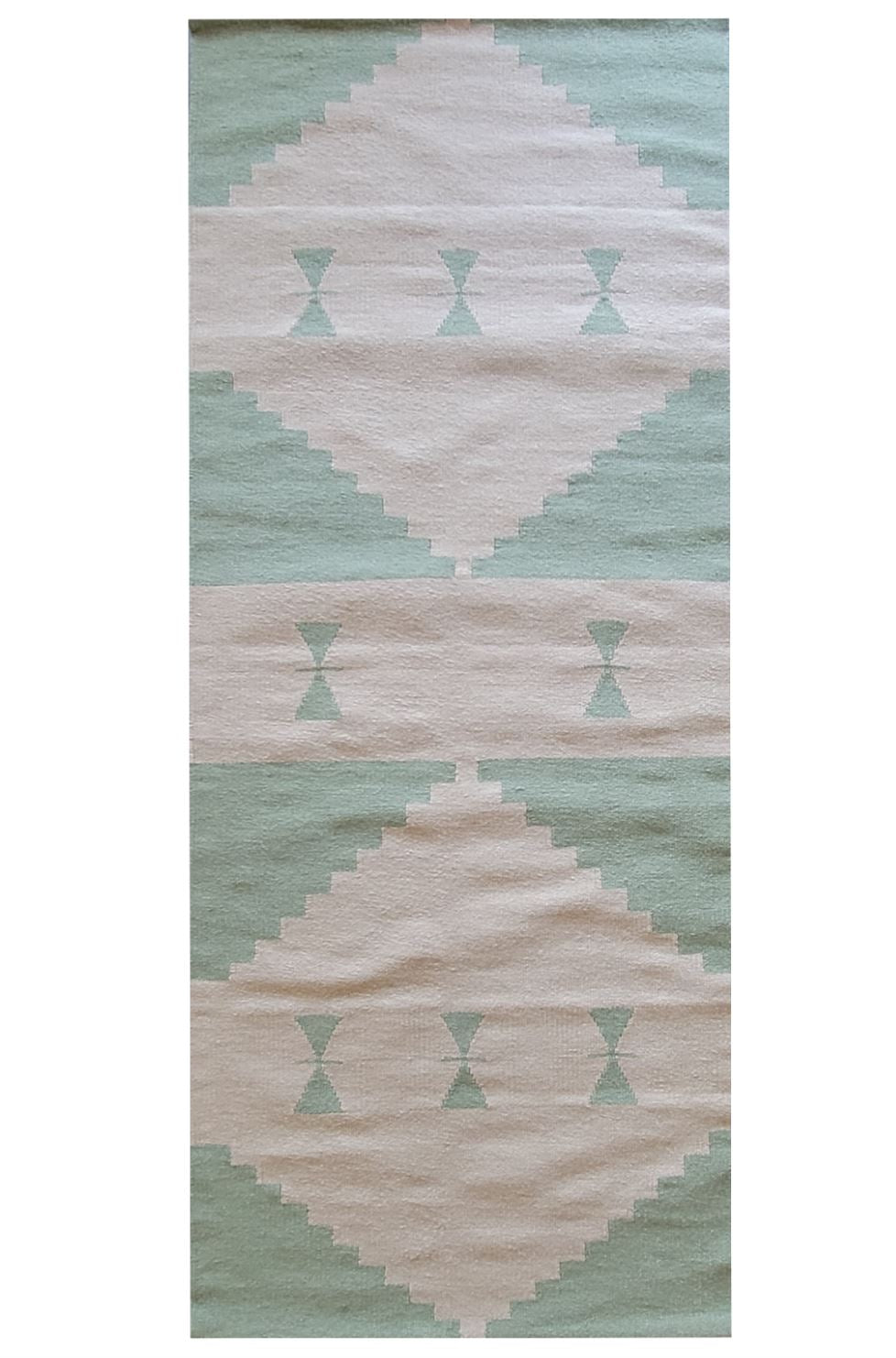 Green Lotus Handwoven Rug