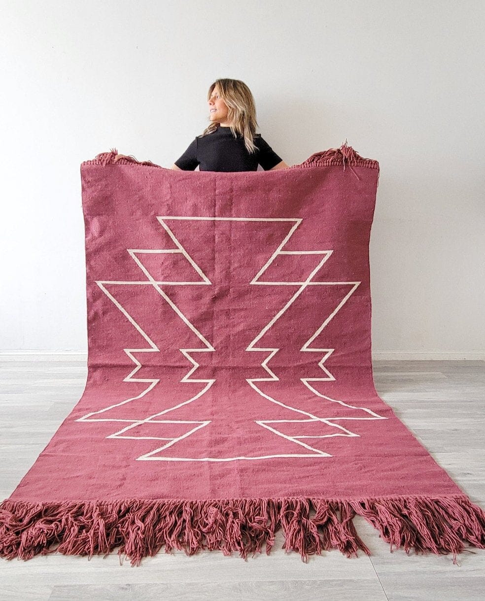 Mulberry Handwoven Kilim Rug