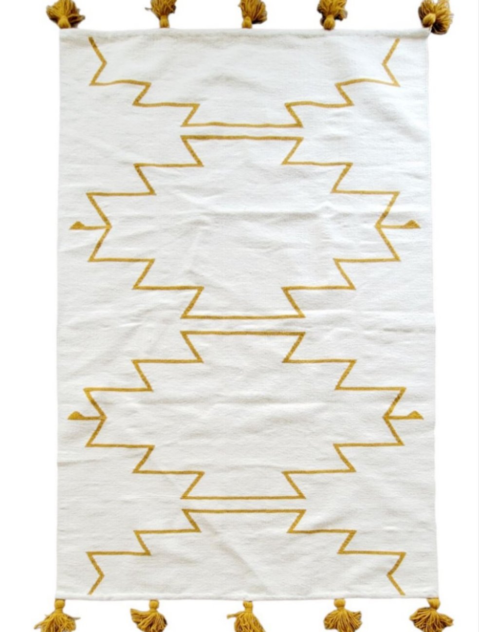 Mustard Cleo Handwoven Kilim Area Rug