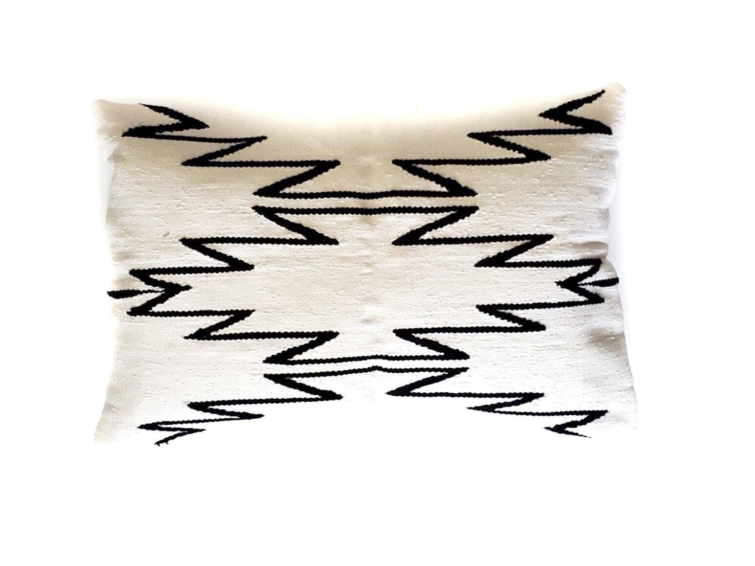 Handwoven decorative boho cushion