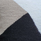 black beige white pillow cover