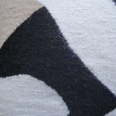 black beige white throw pillow