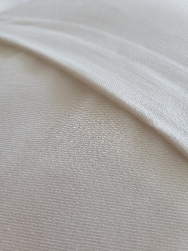 White Rima Handwoven Extra Long Lumbar Pillow
