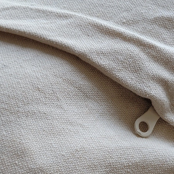 Neutral Maria Handwoven Cotton Decorative Throw Pillow Cover