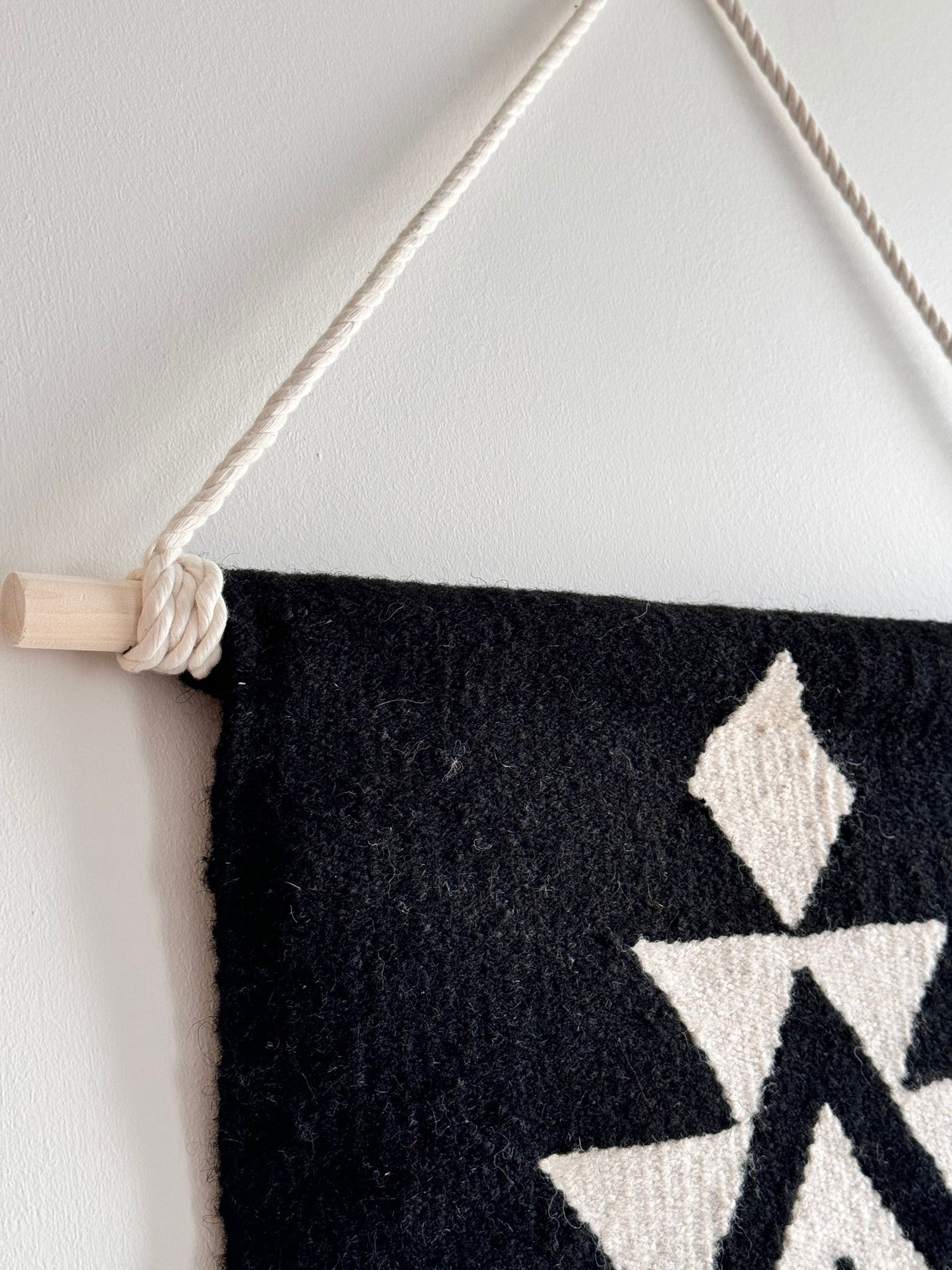 Black Bella Handwoven Wall Hanging Tapestry