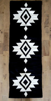 black table runner