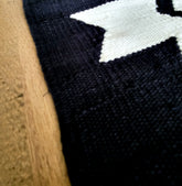 cotton table runner black