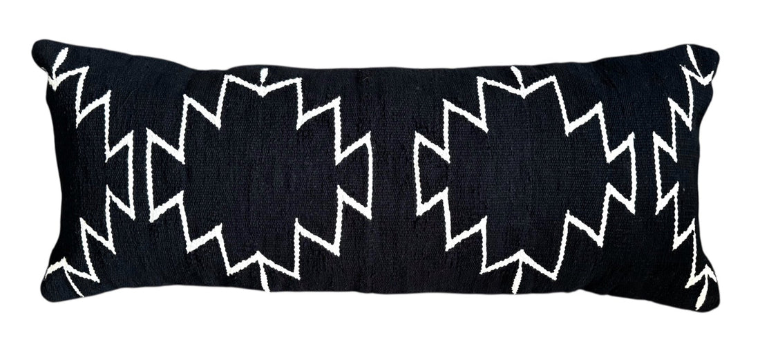 Black Cleo Lumbar Pillow