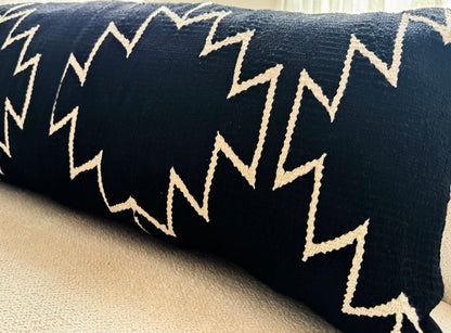 Black cleo Lumbar Pillow