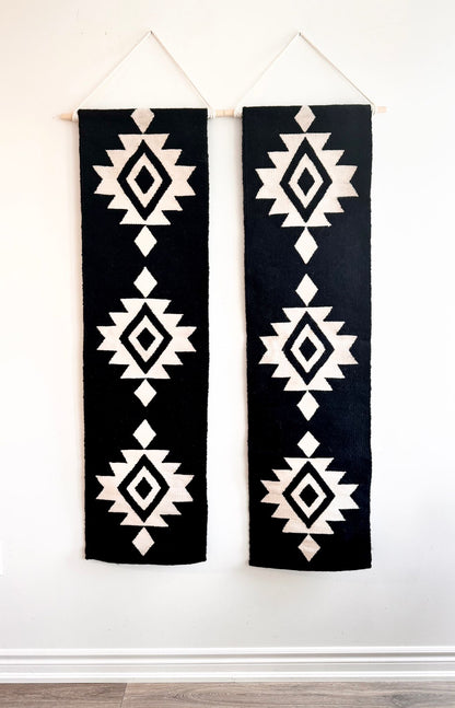 Black Bella Handwoven Wall Hanging Tapestry