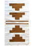 Rug with geometric pattern on a white background