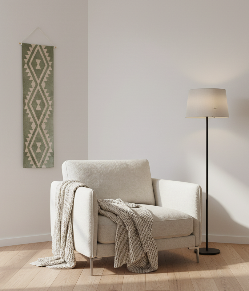 Femi Sage Handwoven Wall Hanging