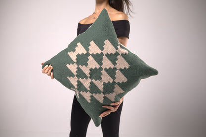 Tale Green Throw Pillow