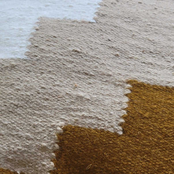 Close-up of Kaira Mustard Pillow