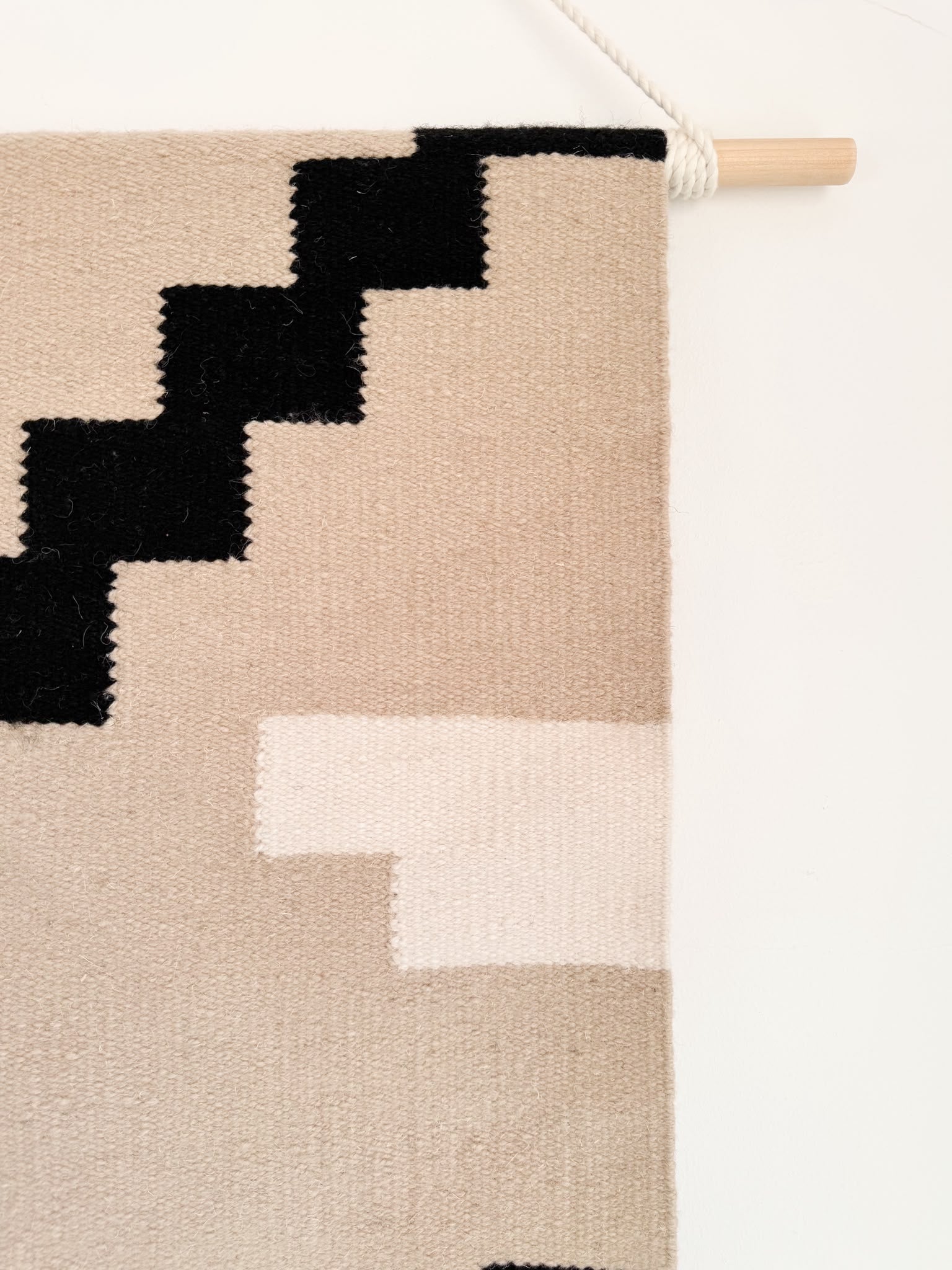 Kora Black &amp; Beige Wall Hanging