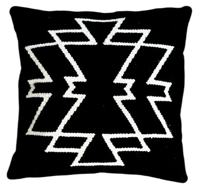 Luxe Black throw Pillow
