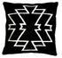Luxe Black throw Pillow