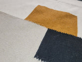 black modern rug handwoven
