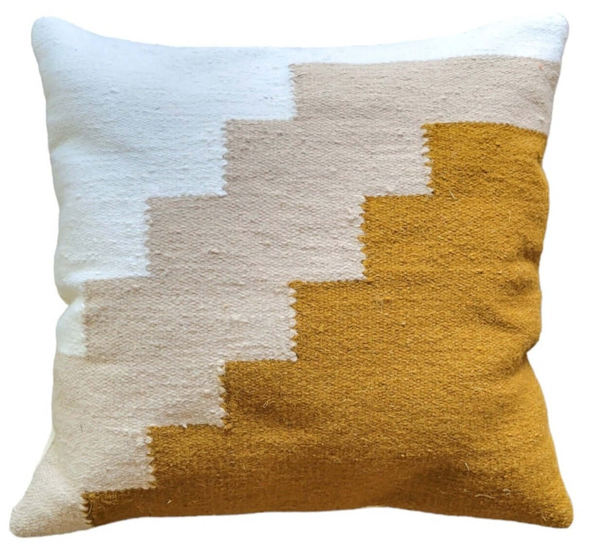 Kaira Navy &amp; Mustard Throw Pillow