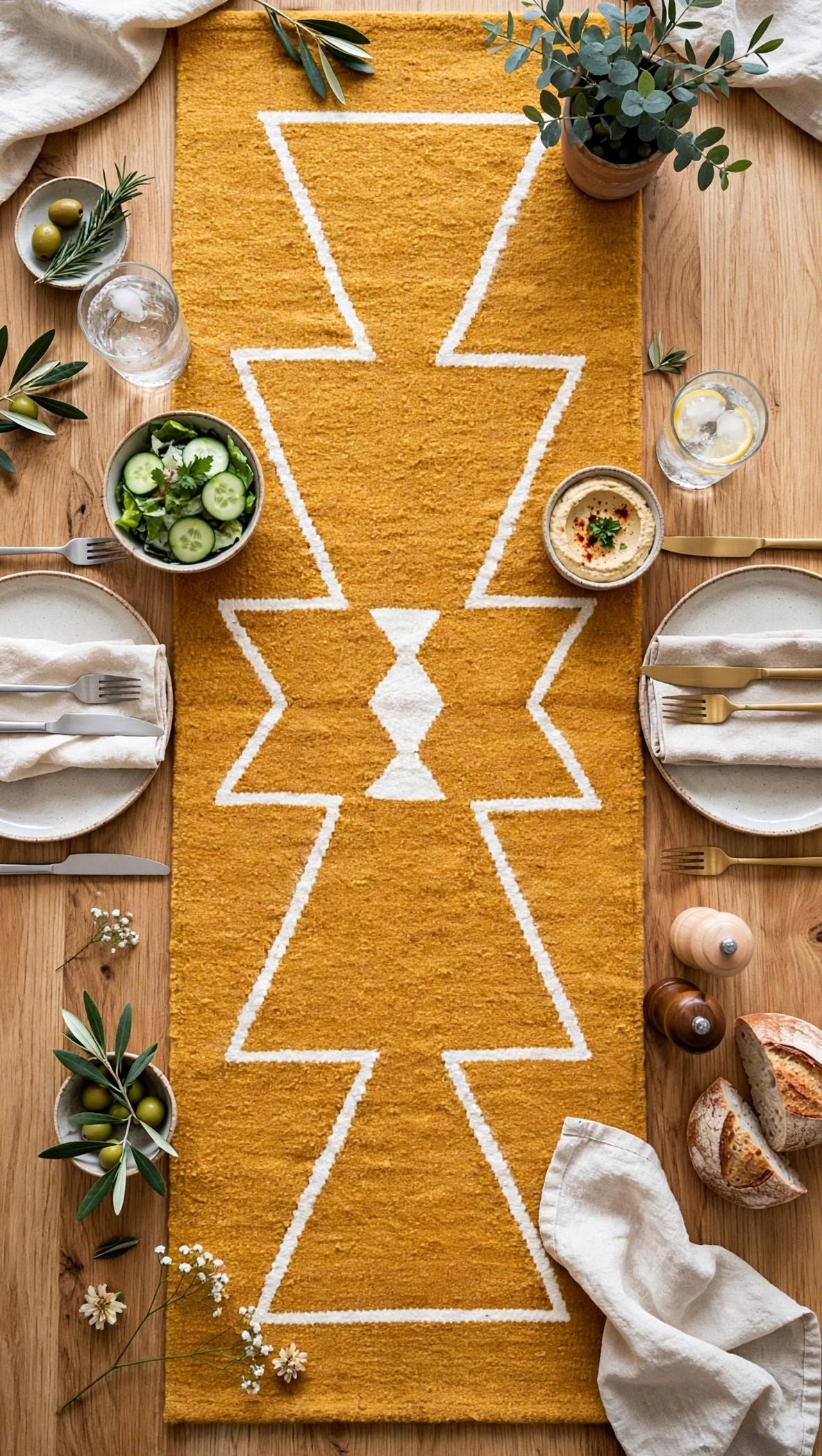 Mustard Mut Table Runner