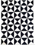 Handwoven Black Geometric Kilim Rug