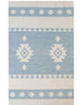 Light Blue Rug 100% Natural Wool | Mumo Toronto
