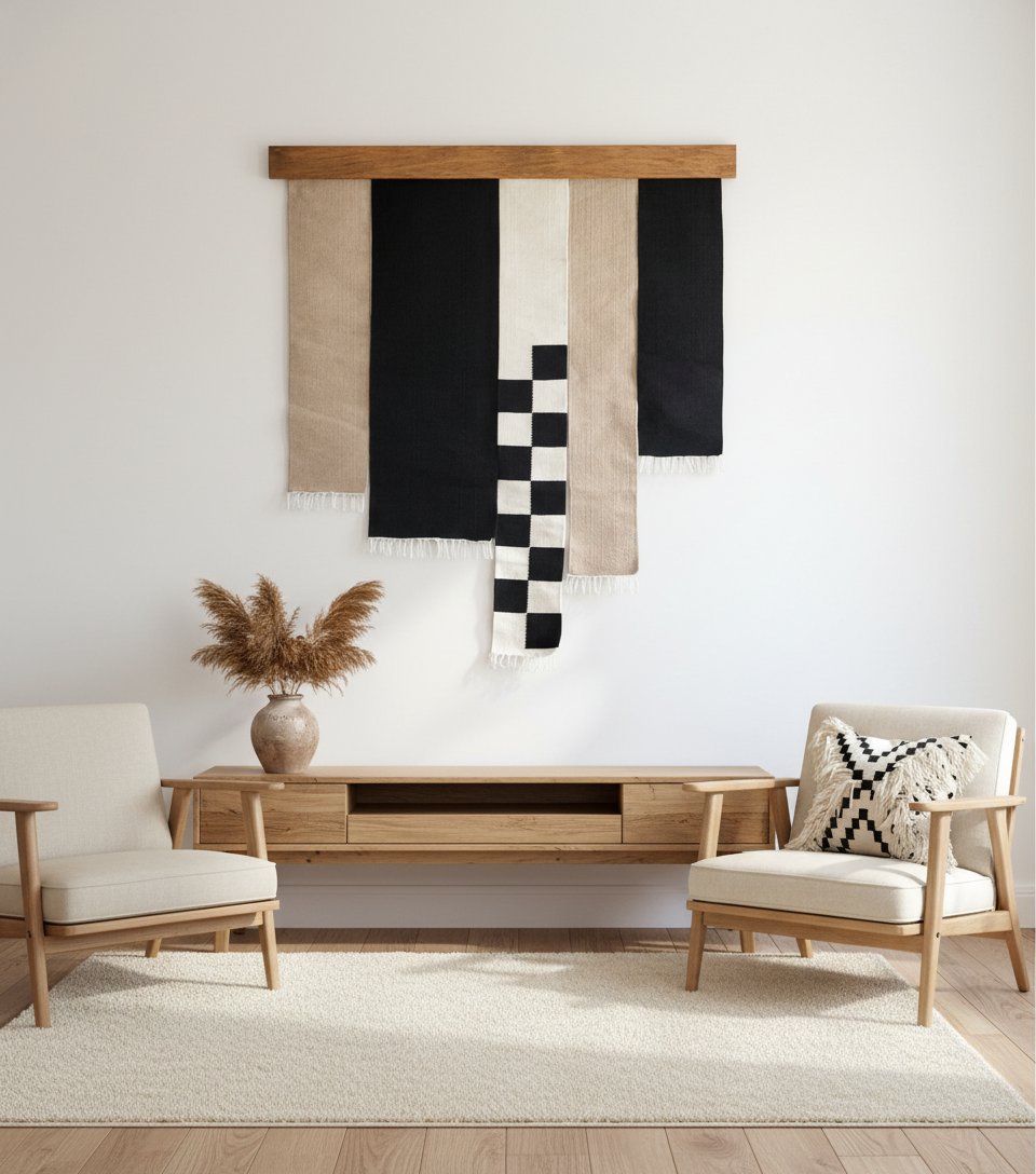 Noir Wall hanging Kilim
