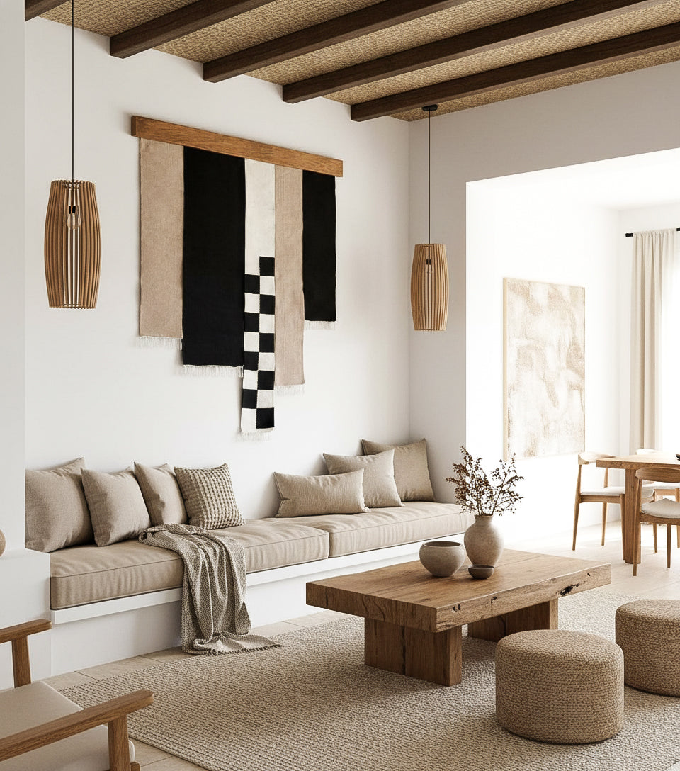 Noir Checkered Wall Hanging