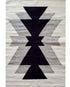 black and grey handwoven rug