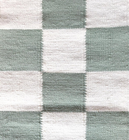 Rustic Checkered Handwoven Area Rug