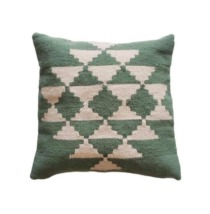 Decorative pillow with geometric pattern
