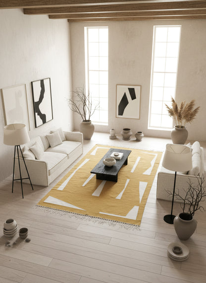 Tut Yellow Mustard Rug