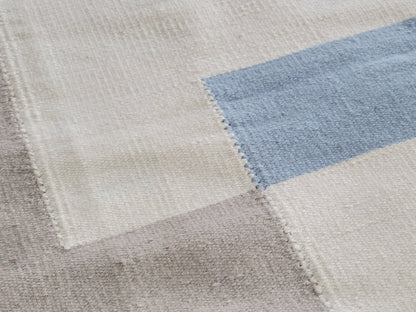 handwoven blue area rug