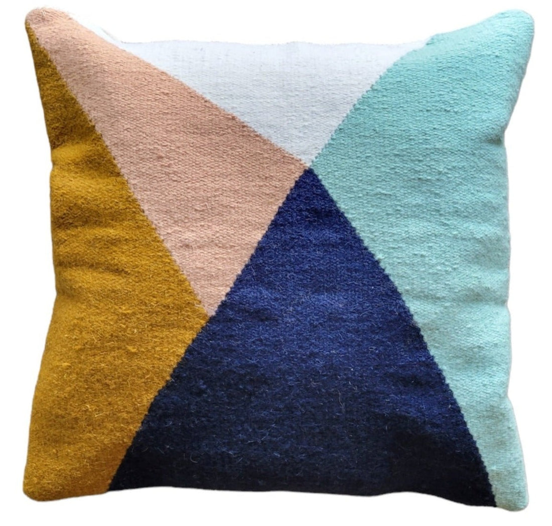 Colorful Handwoven Throw Pillow Case