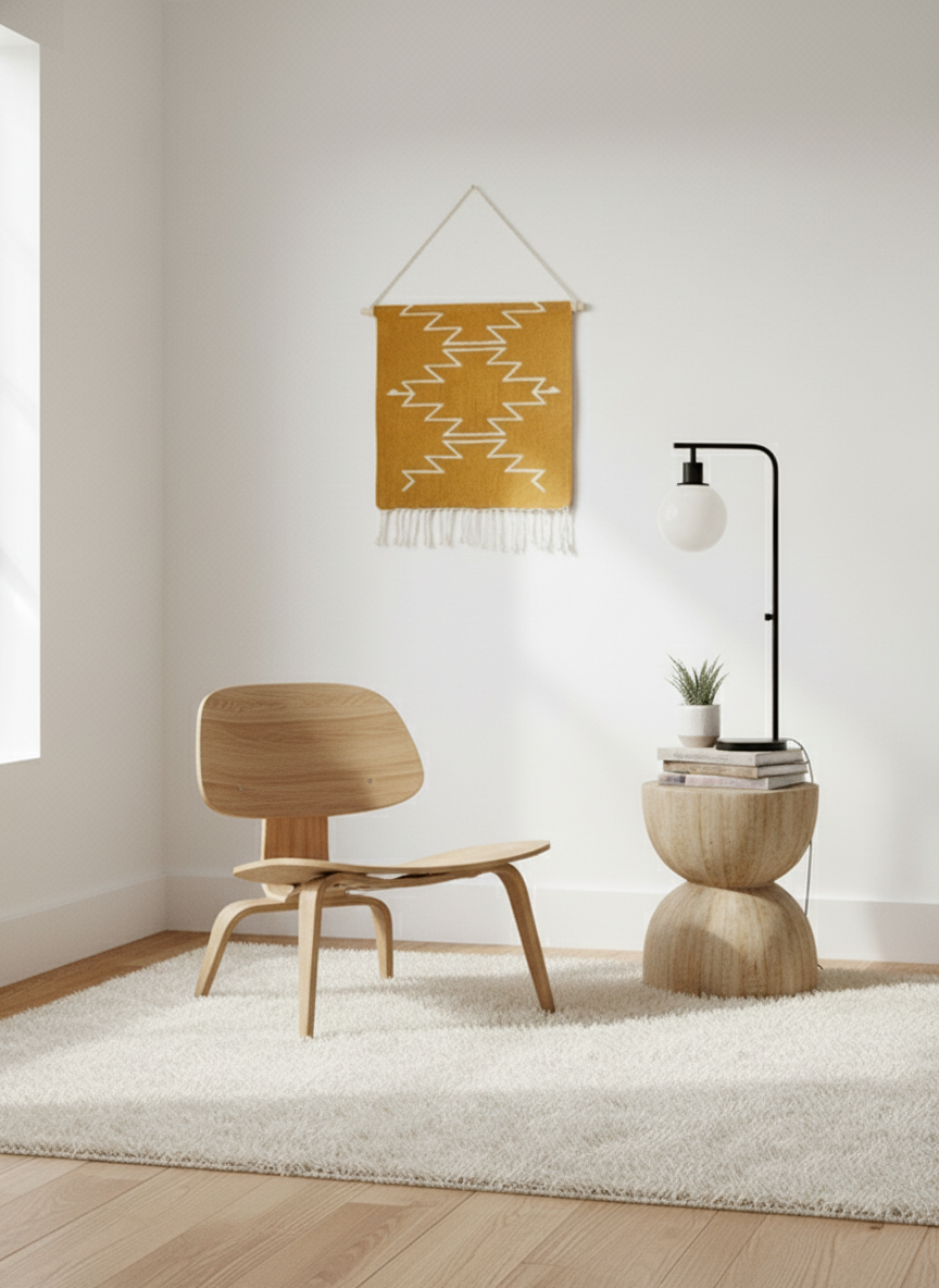 Yellow Cleo Handwoven Wall Hanging Tapestry