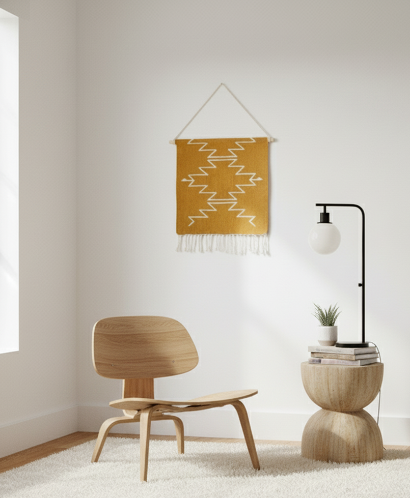 Yellow Cleo Mustard Wall Hanging