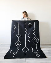 black kilim rug